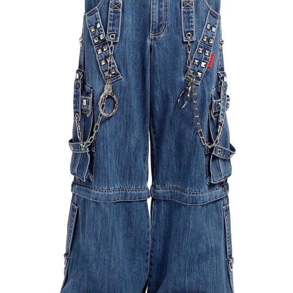 Tripp NYC Lock Up Pants [LIGHT BLUE DENIM] - Picture 1 of 9